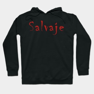 Salvaje in red Hoodie